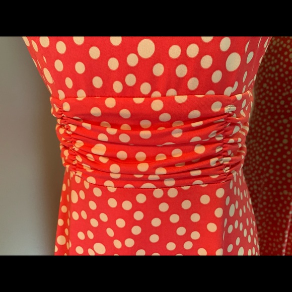 Jessica H sleeveless red/white polka dot dress - Picture 8 of 8